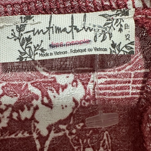 Free People Everything's Rosy Bodysuit Western Print NWOT Size XS $98 - Picture 9 of 9